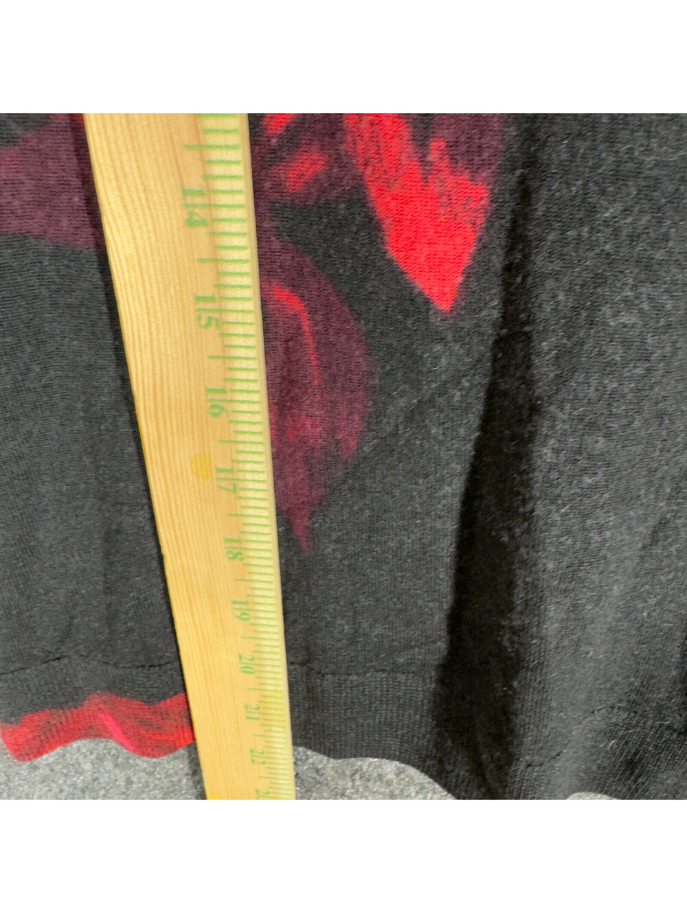 Talbots Sweater Pullover Women S Small Black Floral Wool Knit Long Sleeve Soft - Picture 4 of 7